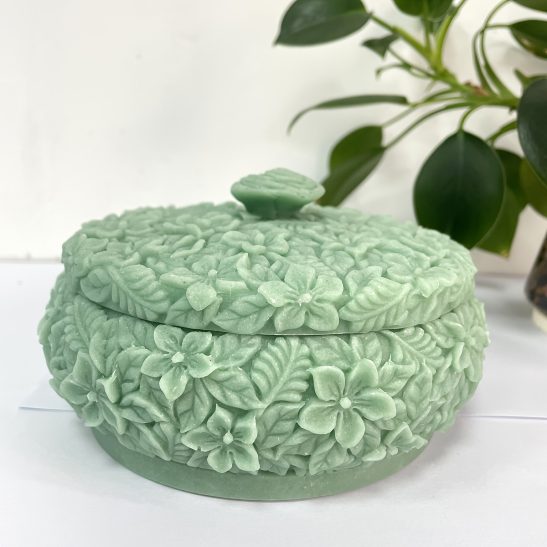 Luxury Jewelry Box - Elegant Floral Organizer with Open Lid, Decorative Center knob - Perfect for Home, Travel, or Gift - Durable Resin Construction - Vintage Floral Jewelry Case, Large Jewelry Box, Home Decor, Classic Design, Premium Finish, Keepsake Case, Bridal Accessories, Highquality Finish, Fashion Enthusiasts